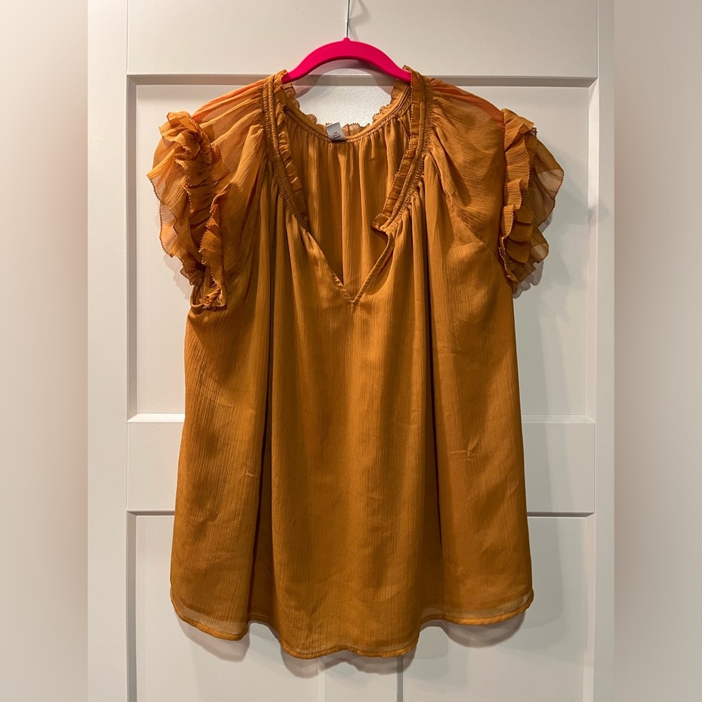 New without Tags 2X Old Navy Mustard Top